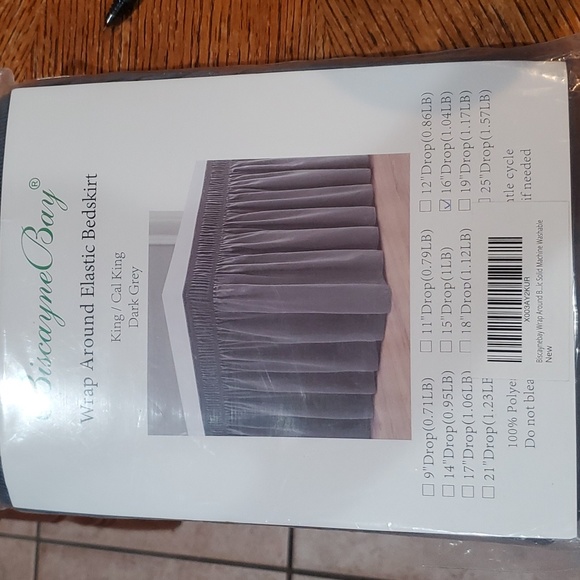 Biscayne Bay Wrap Around Elastic Bedskirt - Picture 1 of 3